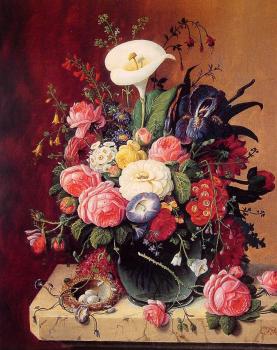 塞維林 羅森 Floral Still Life